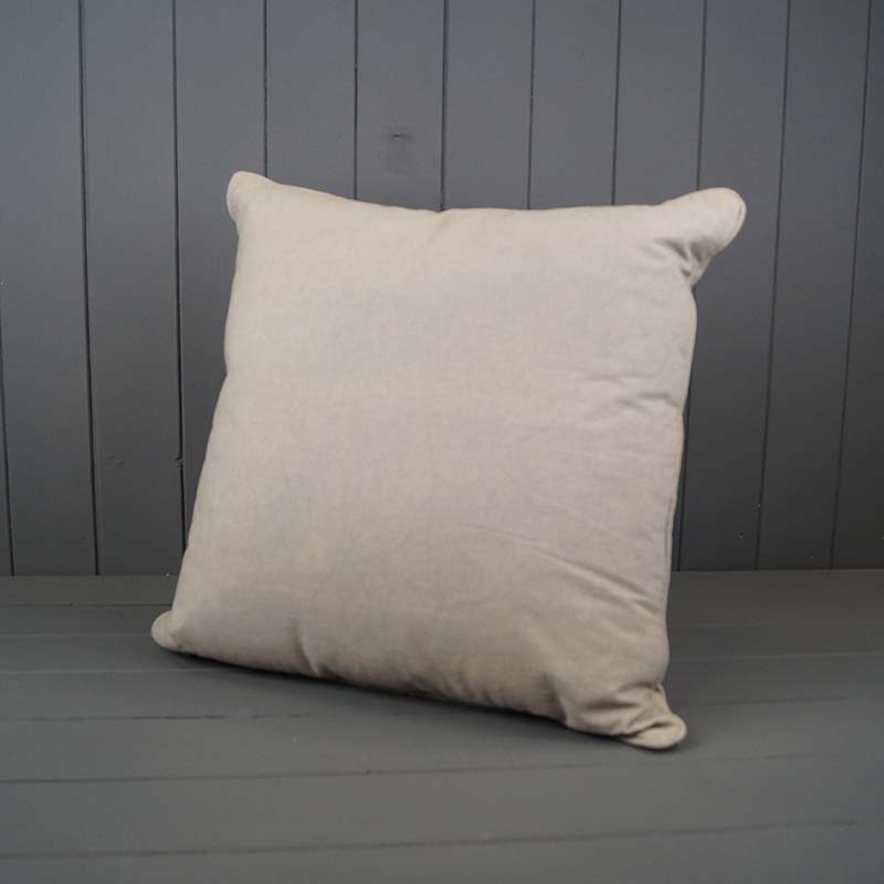 Soft Grey Cotton Cushion detail page